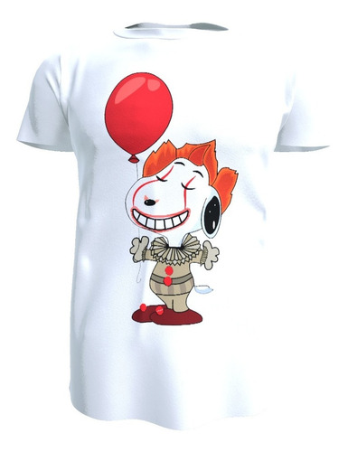 Polera Diseño Snoopy, It, Pennywise, Unisex Poliester