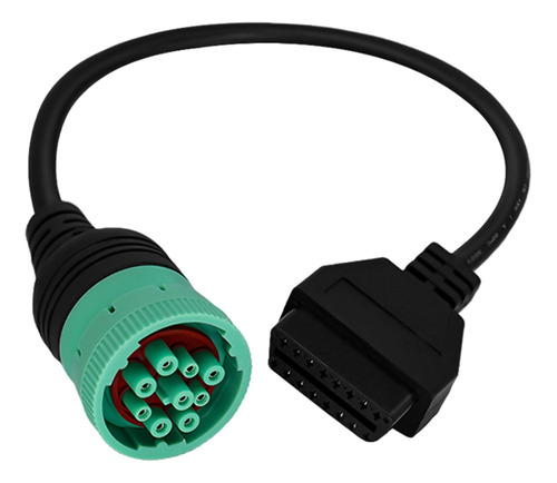 Amhtdol Tipo Verde Cable Adaptador Conector Hembra Para Obd