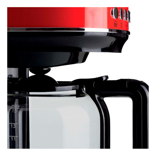 Cafeteira Ariete Americana Moderna Vermelha - 00m13960 Cor Vermelho 127v