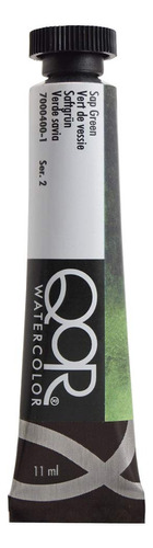 Qor Acuarelas Modernas, Verde Savia, Tubo De 11 Ml