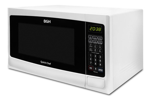 Microondas Grill Bgh Quick Chef B228db9 Blanco 28l 220v