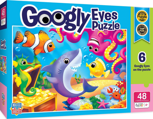 Masterpieces Funny Puzzle - Googly Eyes Puzzle De 48 Piezas 