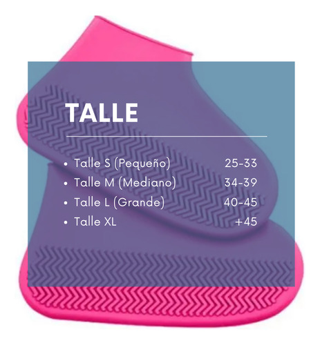 Cubre Zapato Zapatilla Silicona Impermeable No Se Rompe! Rosa M