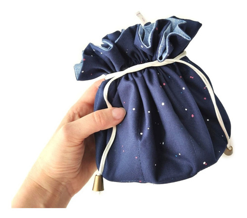 Imagem 1 de 4 de Saquinho Porta Joia Biju Trouxinha Maior Porta Anel 8 Bolsos