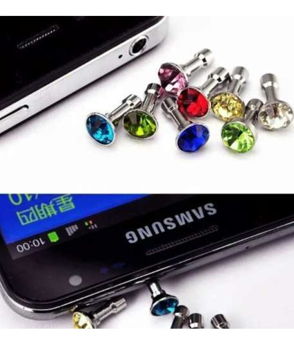 4 Conectores Decorativo Plug iPhone Samsung Nokia LG Zte 