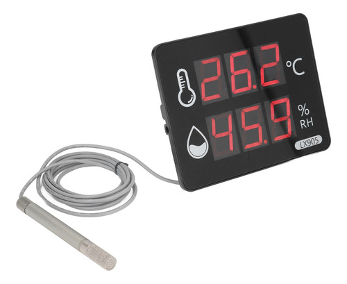 Medidor De Temperatura Thermo Hygro Humedad Us Plug 100240v