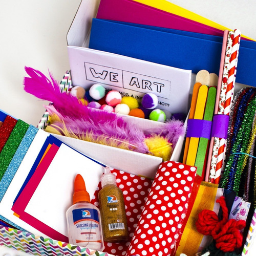 Imagen 2 de 6 de Kit De Manualidades Para Niños - Caja Mediana - We Art