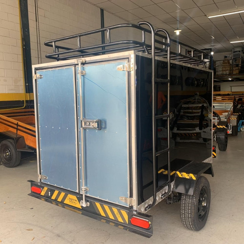 Carretinha Bau Acm Com Bagageiro Escada - 2.00 X 1.20 X 1.20