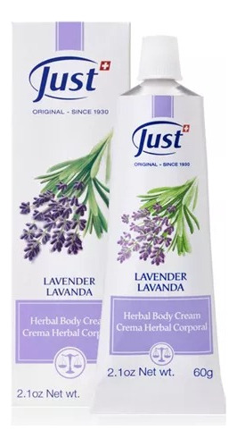 Crema De Lavanda Just De 60g