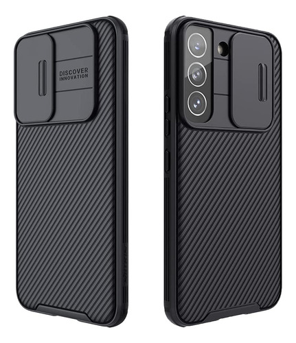 Funda Para Samsung Galaxy S22 Plus Negra/ Cubierta De Cam...