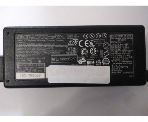 Fonte Carregador Notebook Hp Compaq 510 530 - 18.5v 2.7a 65w