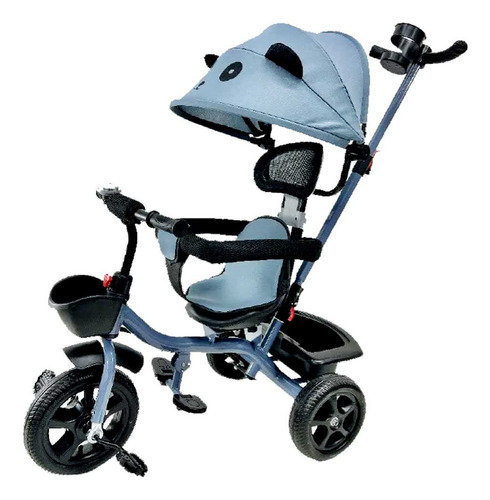Triciclo Infantil Com Empurrador E Capota Baby Style Velox