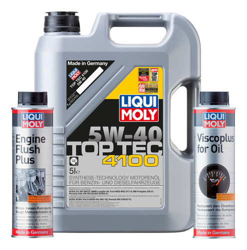 Kit 5w40 Top Tec 4100 Viscoplus Liqui Moly