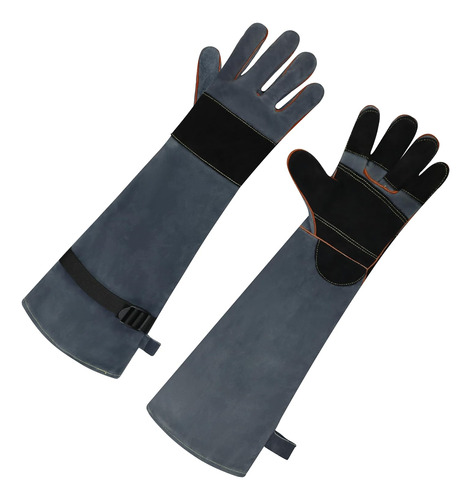 Premium Leather Gloves - Safety For Animal Handling Or Weldi