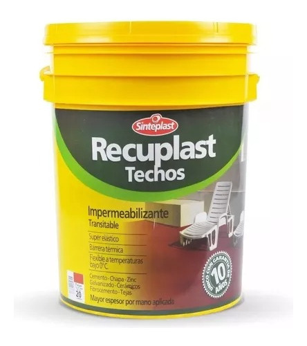 Recuplast Techos Rojo Teja  X 20l