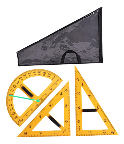 Juego De Dibujo Geométrico Con Bolsa De 3 Piezas