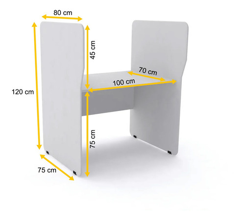 Baia Atendimento Simples Inicial Pandin Maxxi - Cinza Cinza