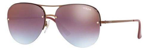 Oculos Sol Vogue Vo4080s 5074h7 58mm Bronze Lente Azul Rosa Cor Marrom