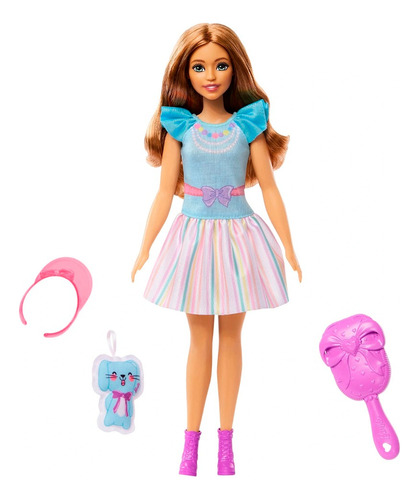 Muñeca My First Barbie Vestido Turquesa - Mattel