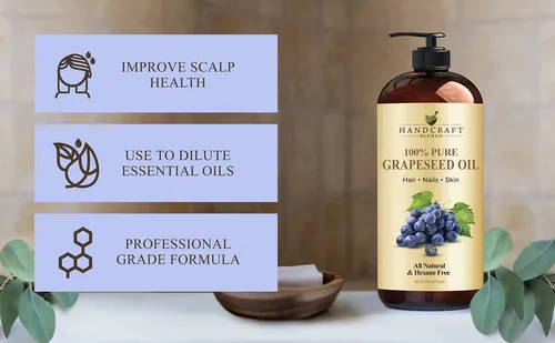 Mezclas Artesanales De Aceite De Semilla De Uva, 473 Ml, 100