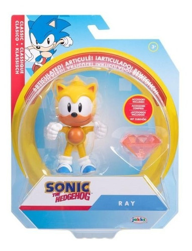 Sonic The Hedgehog Ray Wave 10 Articulada Jakks Replay