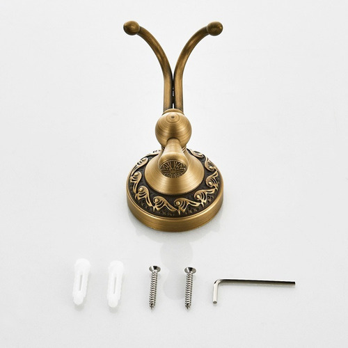 Gancho Porta Toalla Juego Baño Retro Vintage Laton Antiguo