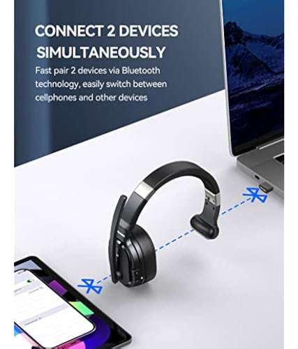Auriculares Bluetooth Tecknet Trucker, Ai Noise