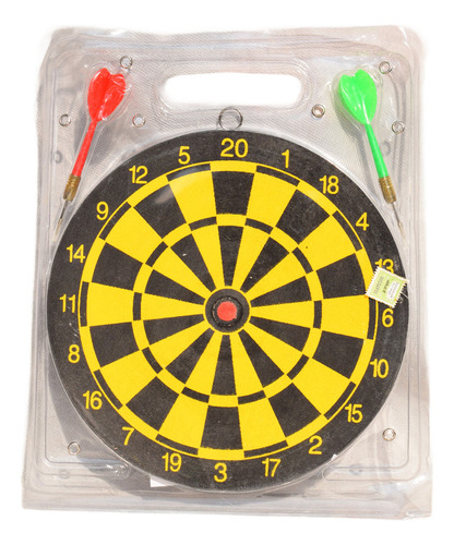 Juego De Dardos Madera Set De Punteria Tiro Al Blanco 9 PuLG