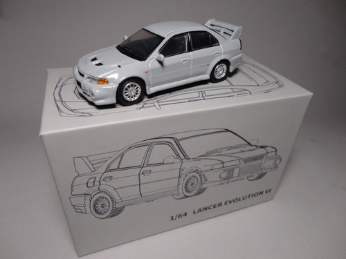 Jkm Mitsubishi Lancer Evolution Vi Escala 1/64 (color Gris)