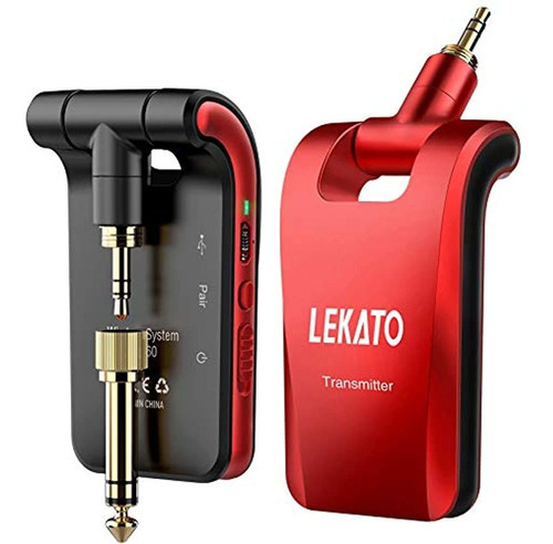 Lekato 2.4ghz Sistema De Guitarra Inalámbrico 6 Canales Rece