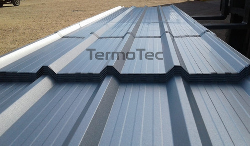 Chapa Trapecio Aluminizada Cal 24, 1 Mt Ancho Util