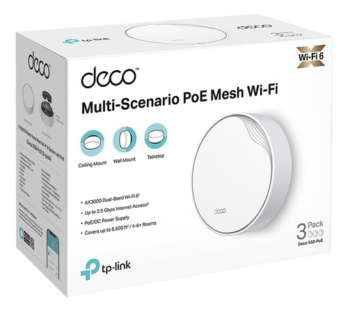 Deco X50 Poe Tp-link Multi-giga Sistema Mesh Wifi6 Ax3000 1p