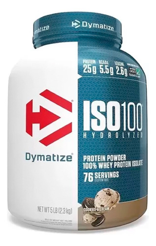 Suplemento en polvo Dymatize  Proteína ISO-100 proteína sabor cookies and cream