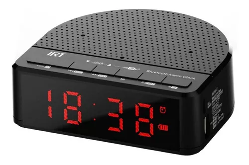 Ripley - RADIO RELOJ LED BLUETOOTH ALARMA NEGRO IRT