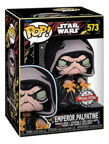 Boneco Funko Pop Star Wars Special Emperor Palpatine 573
