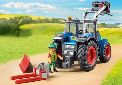Playmobil 71004 Tractor Con Accesorios 38 Piezas