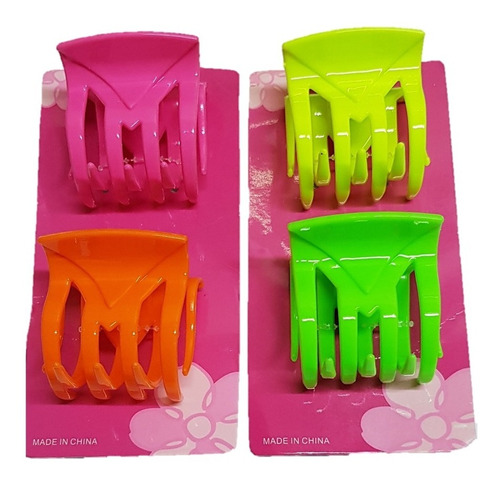 Pinza Cabello Fluo (blister X2u.)