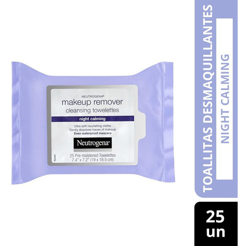 Toallitas Desmaquillantes Neutrogena® Night Calming X 25 Un.