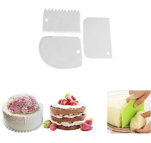 Pack 3 Espatula Texturizadoras Espatula Para Glaseado Crema