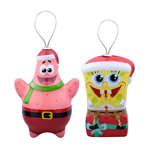 Juego De Adornos De Navidad De Bob Esponja Y Patricio E...