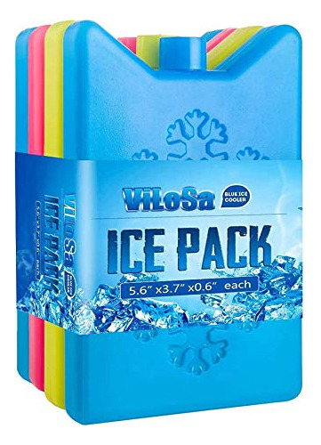 Vilosa Ice Packs Almuerzo Caja Y Más Enfriador 9qcdp