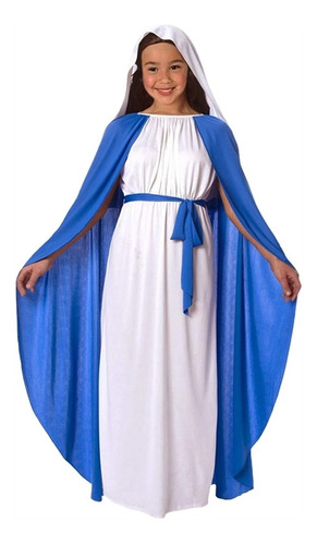 Disfraz Cristiano De La Virgen María Para Niñas Talla L