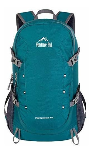 Mochila 40 L Para Senderismo, Trekking - Verde.