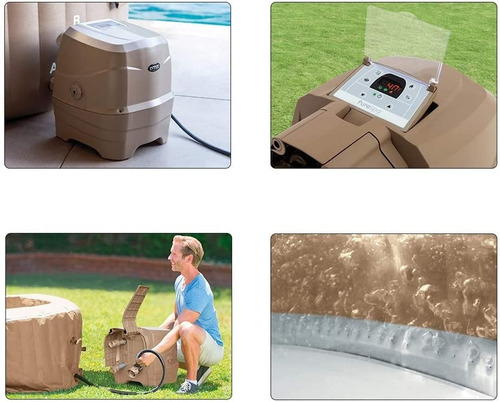 Spa Jacuzzi Inflable Purespa Intex 28408 6 Personas Redondo