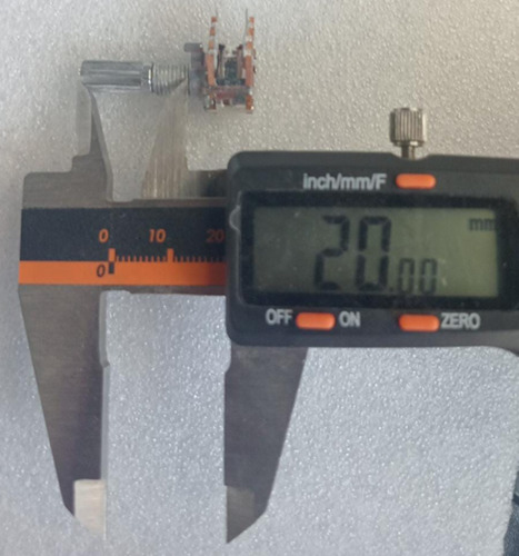 3 Potenciometro Mini 6 Patas B50k Sin Switch+3 Perilla