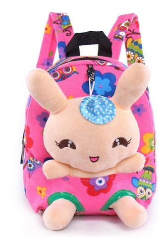 Mochila Para Niños - Rosa/peluche