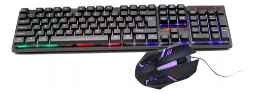 Pack Teclado Y Mouse Gamer Led Rgb Retroalimentado