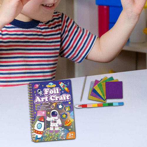 Juego De Manualidades Con Papel De Aluminio Para Niños, C
