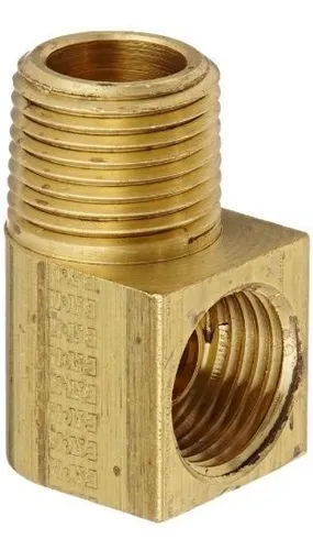 Conector Latón 90° 3/8 Npt Macho X 3/8 Tubo Od