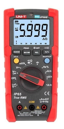 Uni-t Multímetro Industrial Ut191e Tester Ip65 Loz